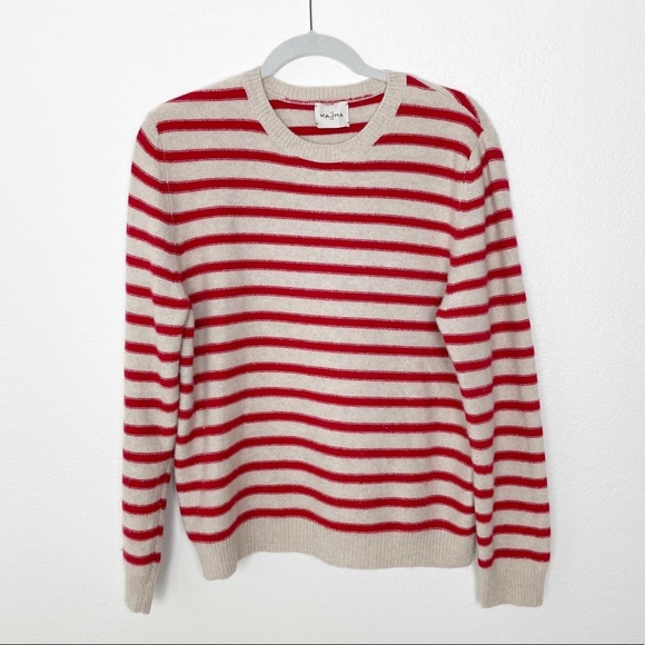 Le Kasha Sweaters - Le Kasha Striped Cashmere Crew Neck Sweater
